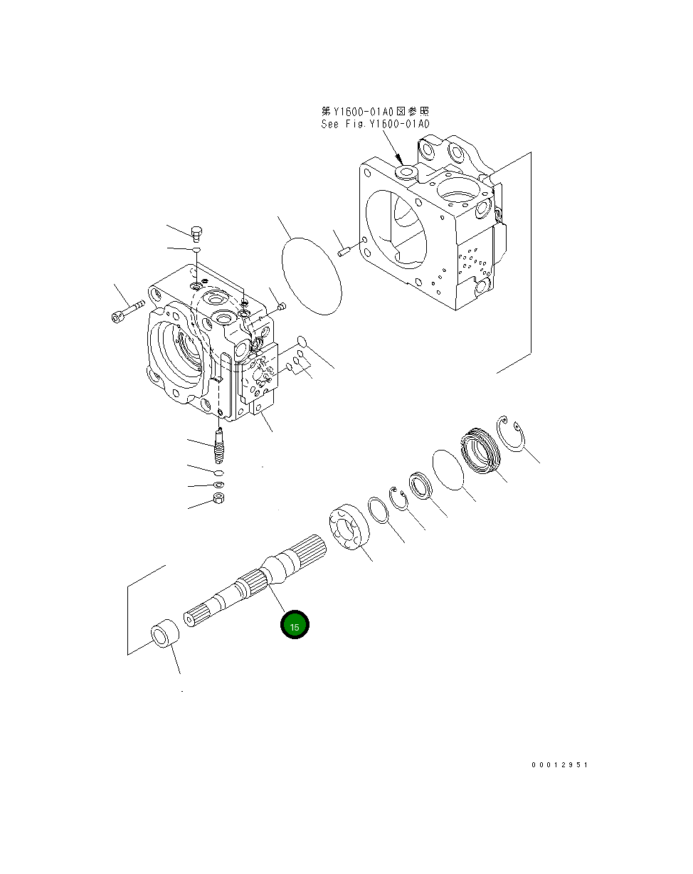 Вал 720-1L-12120 Komatsu