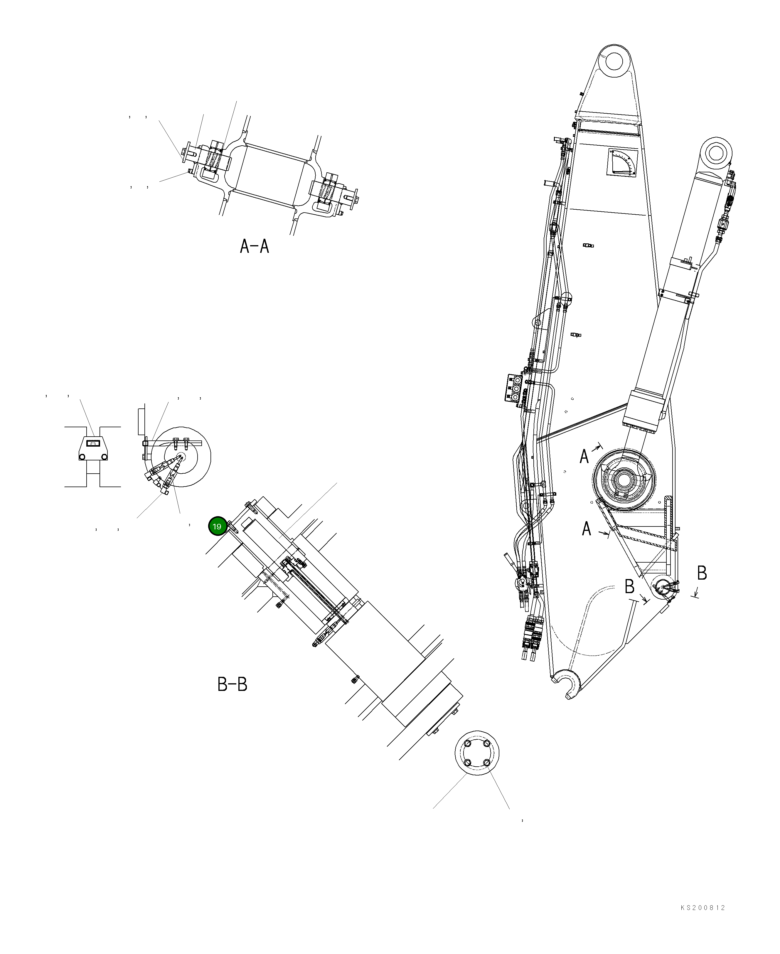 Адаптер 21J-62-15940 Komatsu