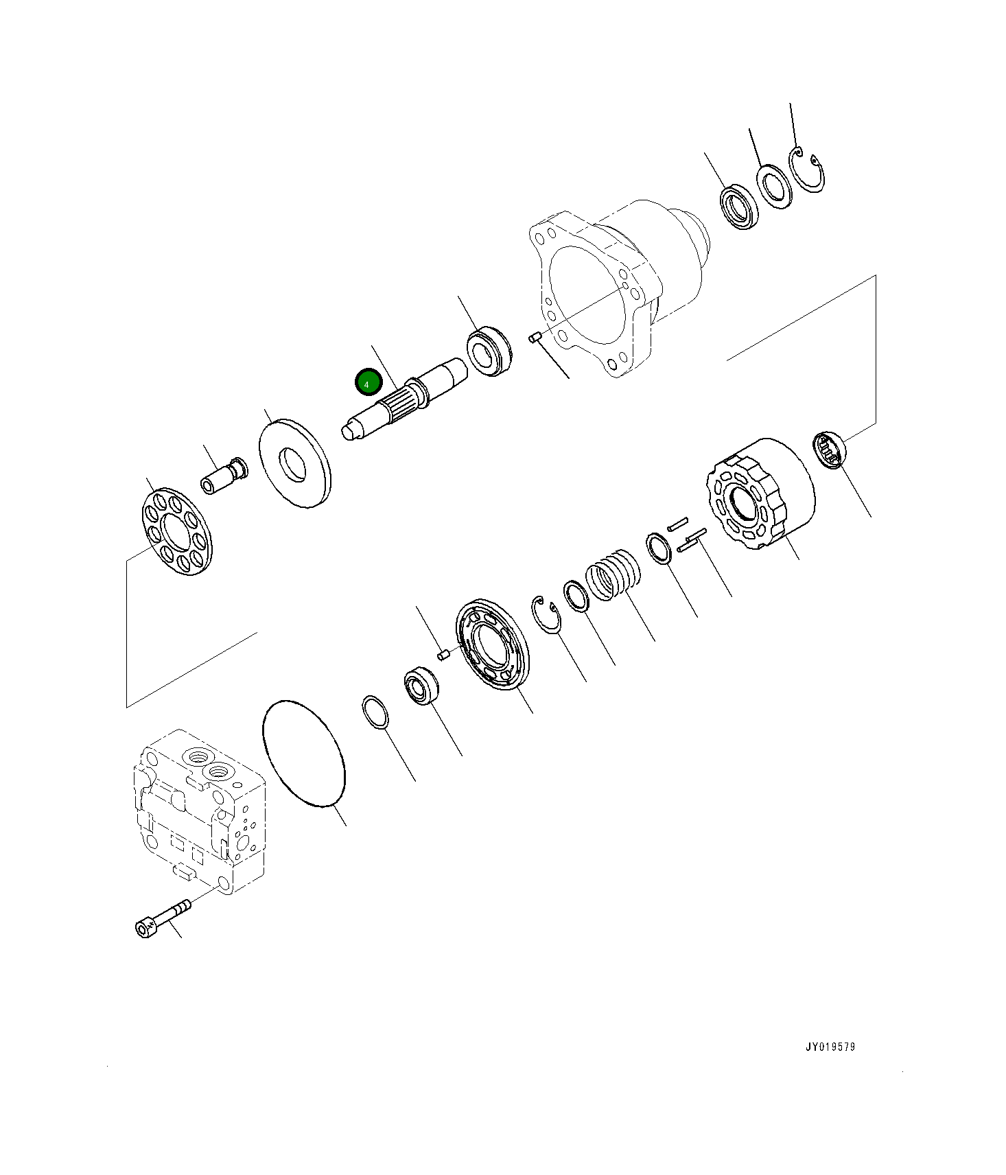 Вал 708-7W-12130 Komatsu