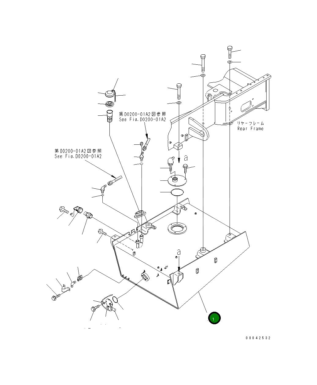 Бак 426-04-21262 Komatsu
