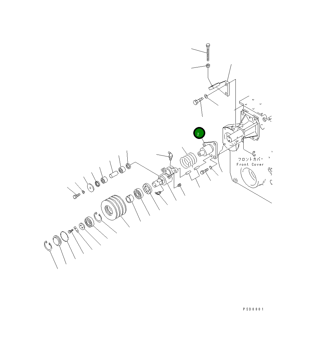 Вал 6162-63-3422 Komatsu
