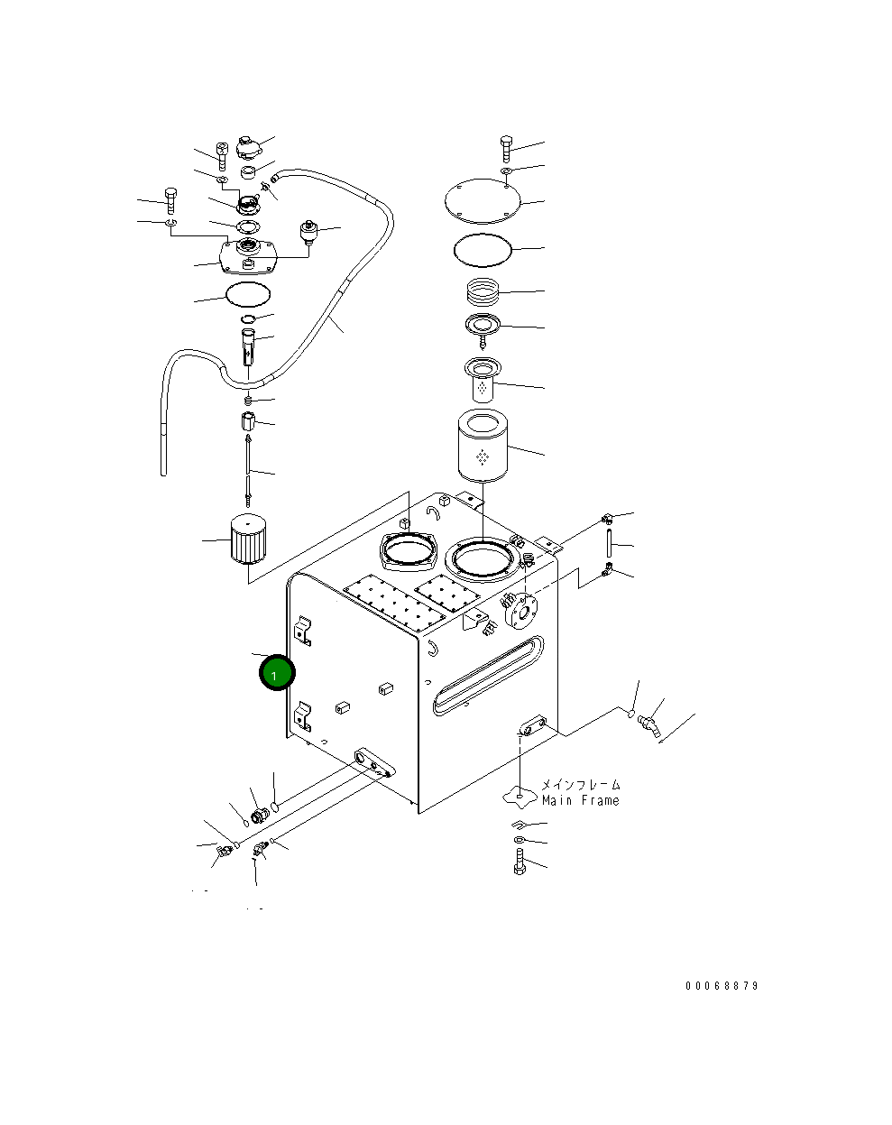 Бак 8234-60-1134 Komatsu