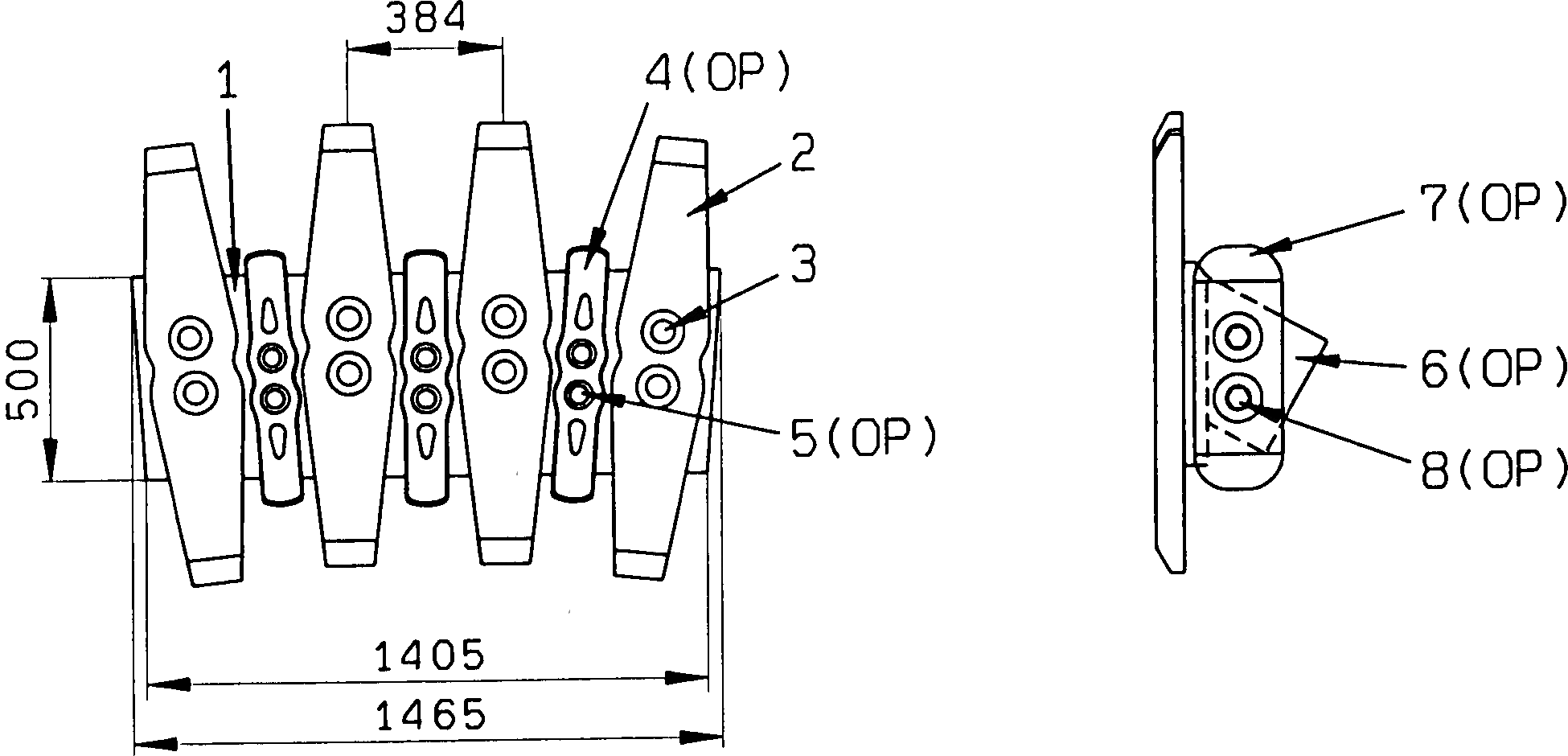Болт(M36) (OP) PZKV035073 Komatsu