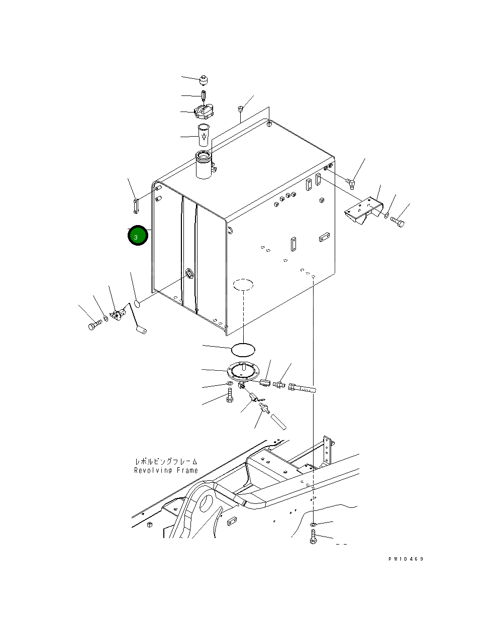 Бак 21M-04-15310 Komatsu