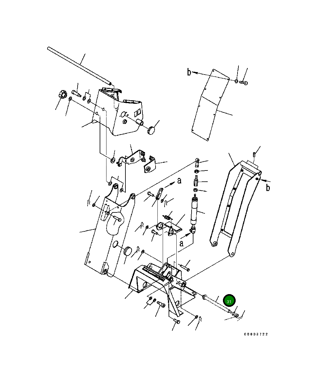 Вал 23C-43-52192 Komatsu