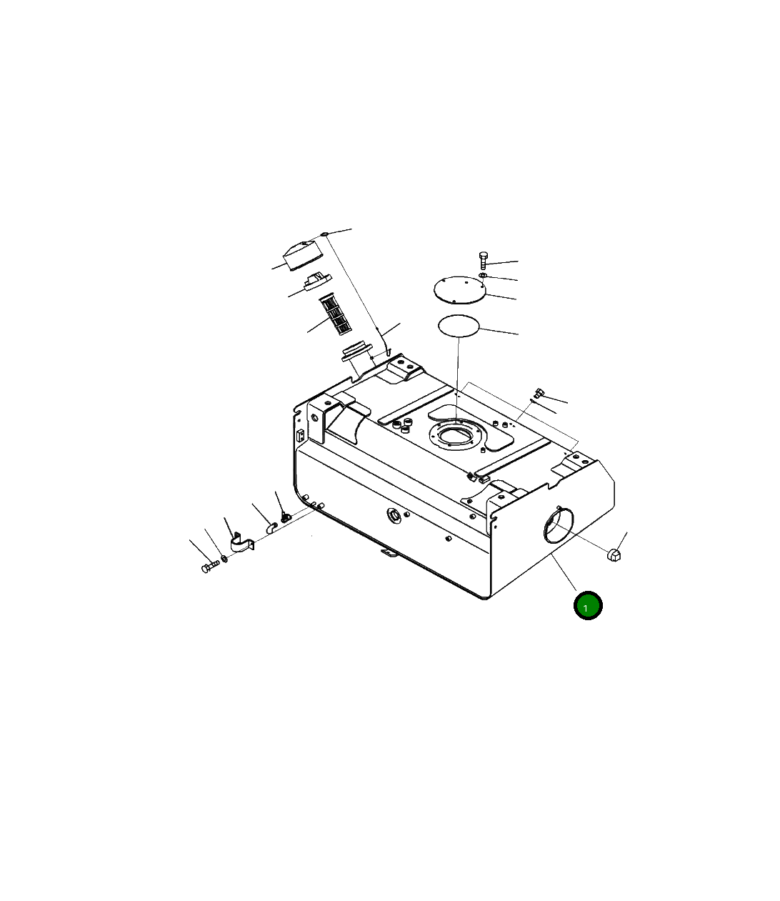 Бак 425-04-41110 Komatsu