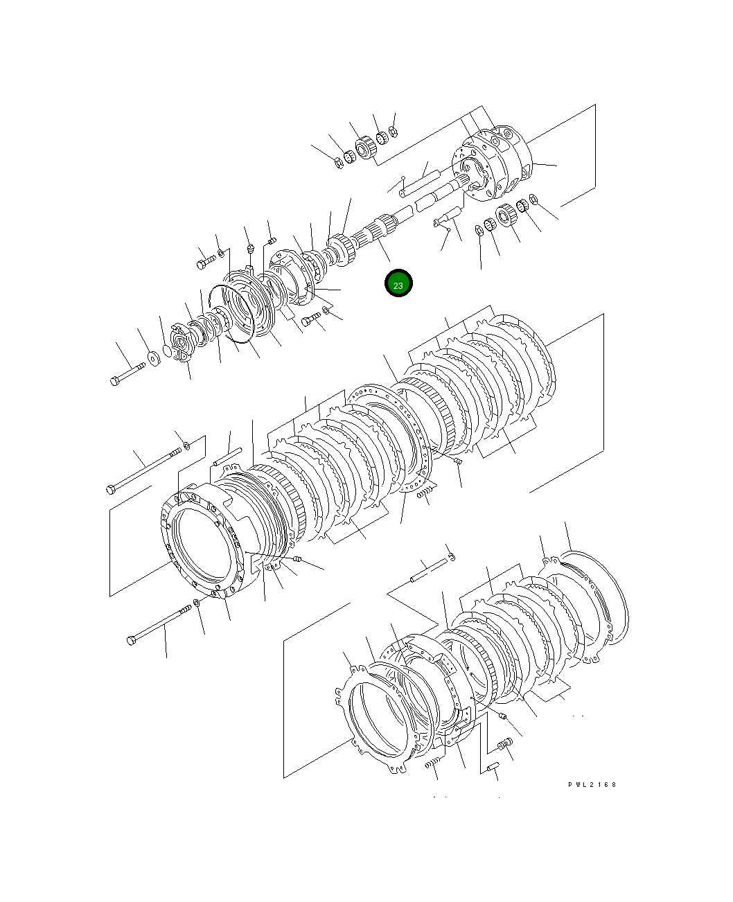 Вал 175-15-42190 Komatsu
