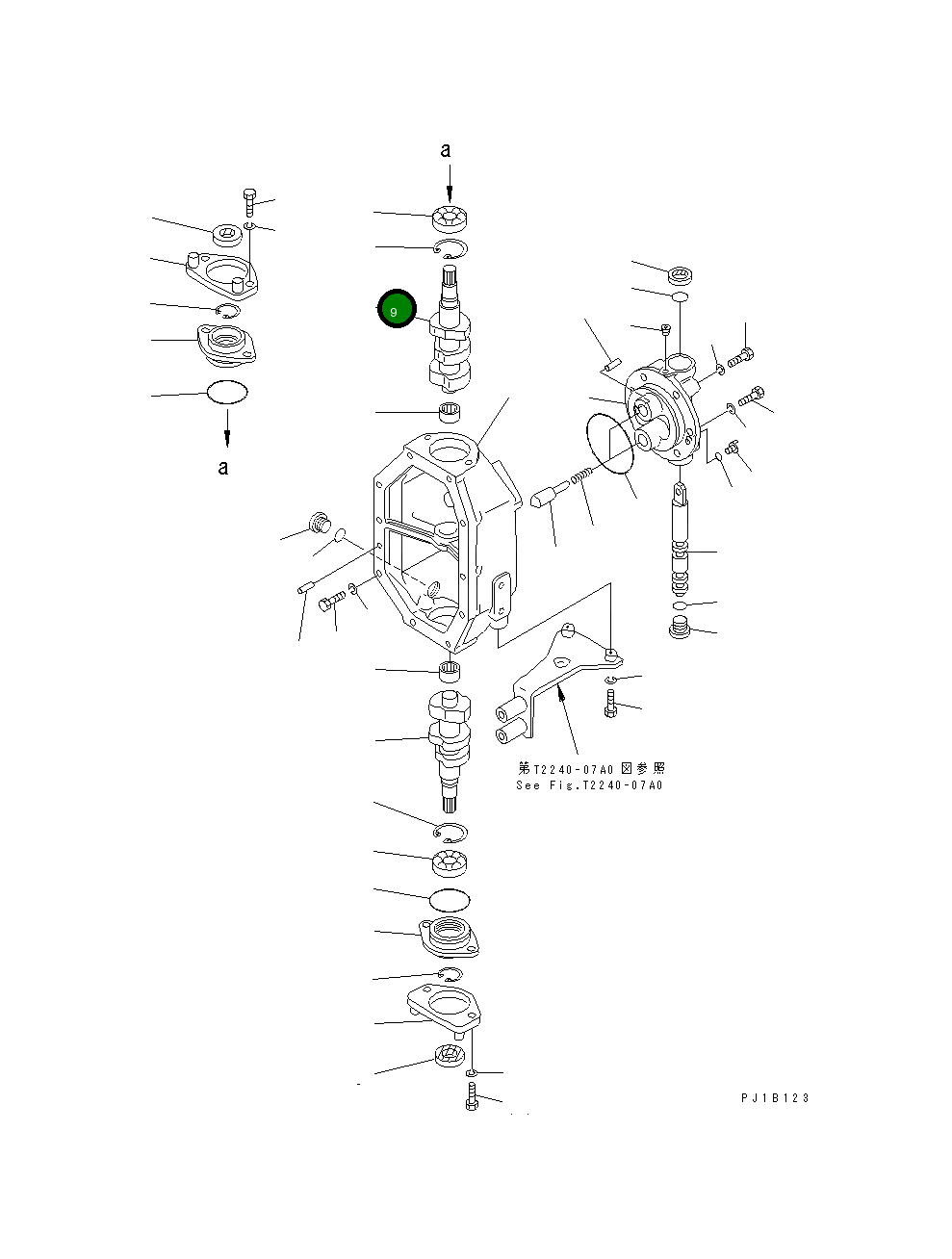 Вал 176-76-67130 Komatsu