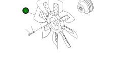 Вентилятор реверсивный 600-614-5800 Komatsu