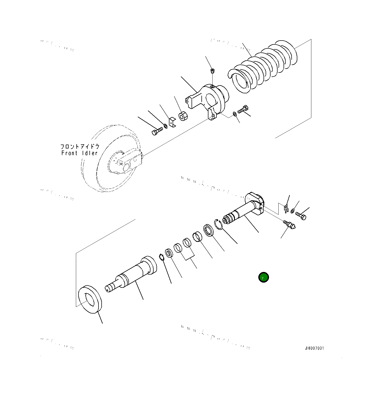 Вал 2063072140 Komatsu