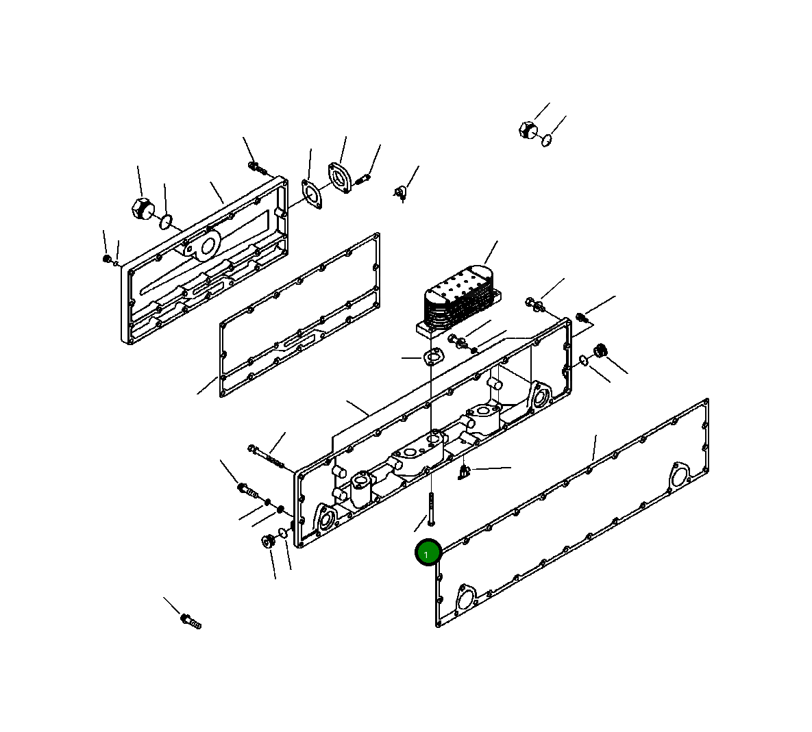 Болт (3/8-16x3 1/2 IN) 6742-01-5162 Komatsu