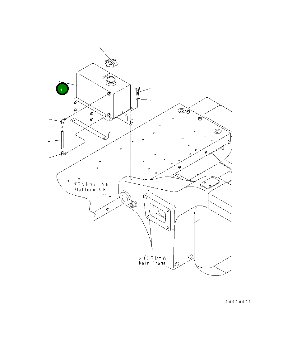 Бак 569-95-84810 Komatsu