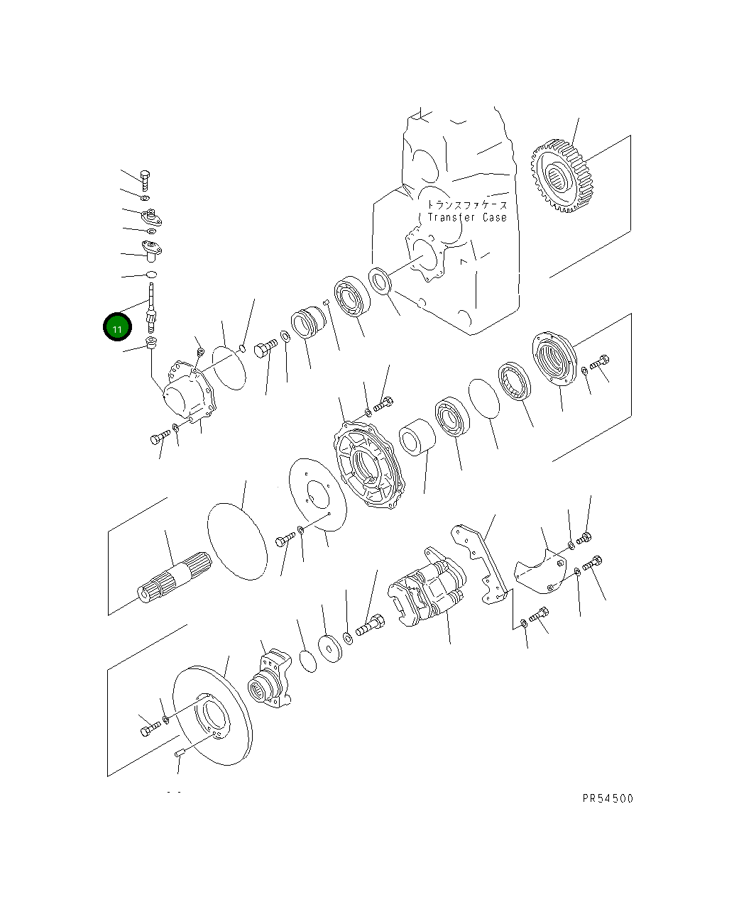 Вал 235-15-13420 Komatsu