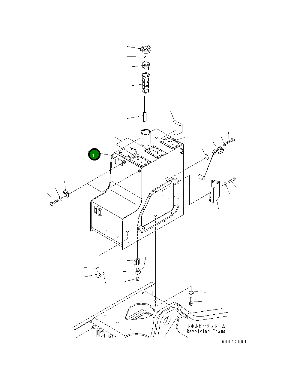Бак 22U-04-27111 Komatsu