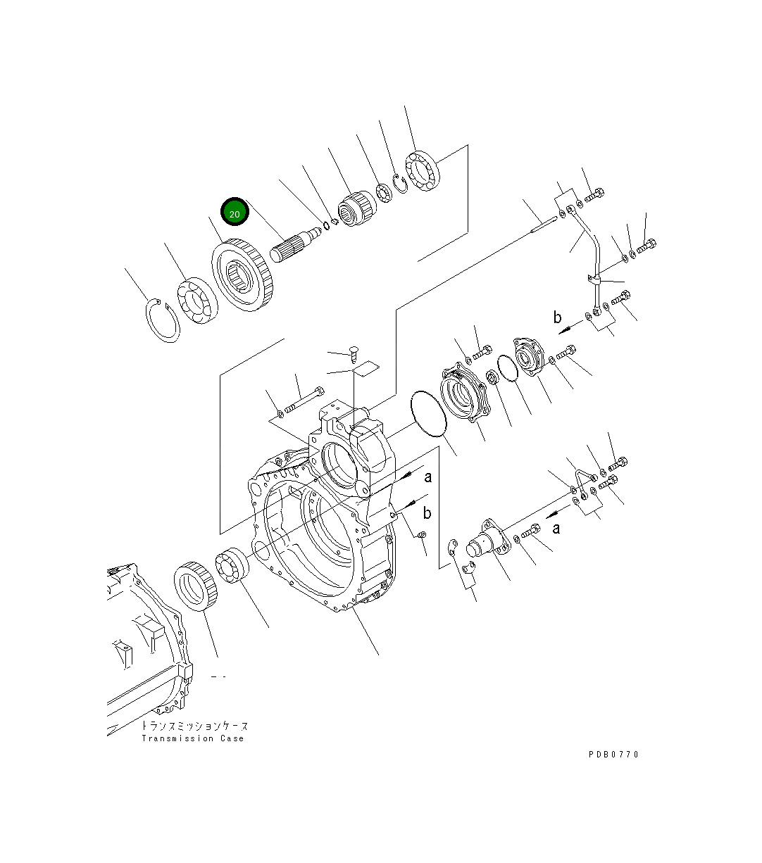 Вал 17A-15-13161 Komatsu