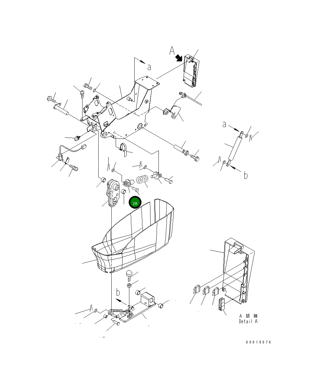 Вилка 22U-43-22510 Komatsu