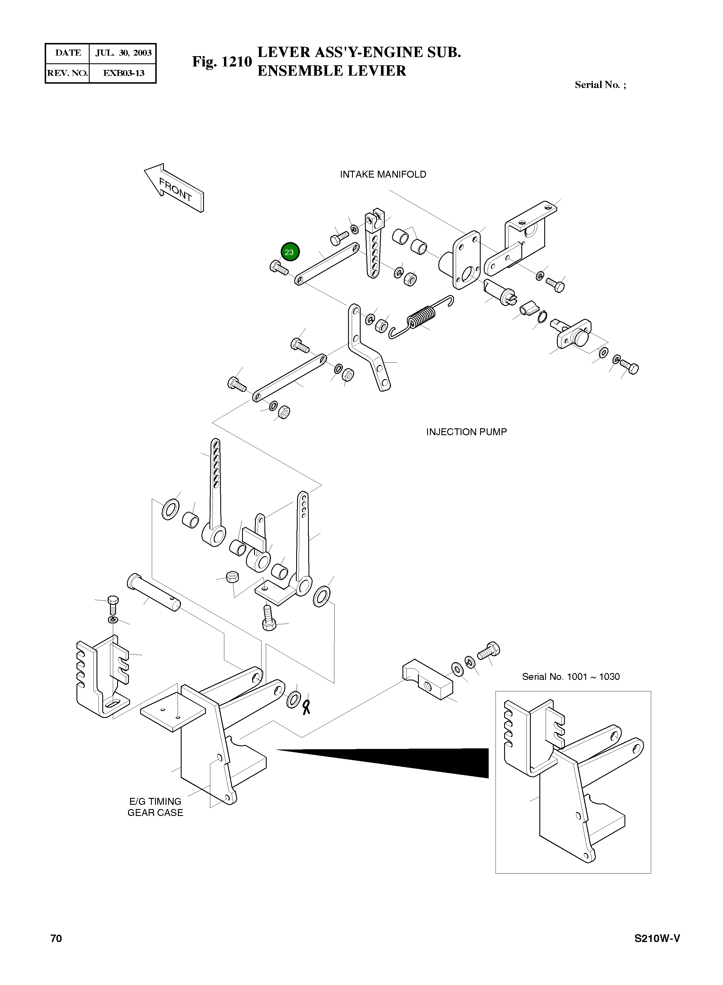 Болт M6X1.0X26 2120-1497 Komatsu