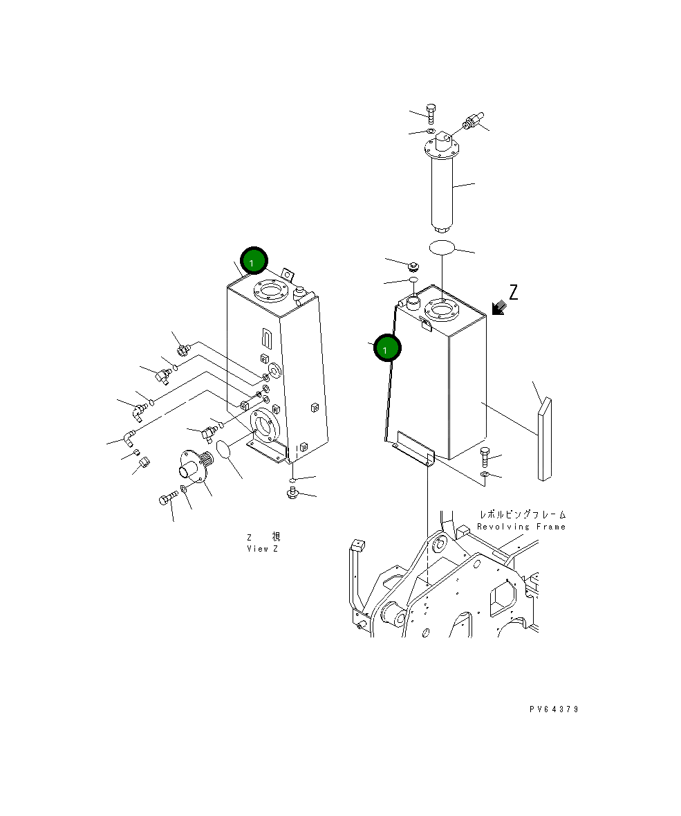 Бак 20C-60-31113 Komatsu