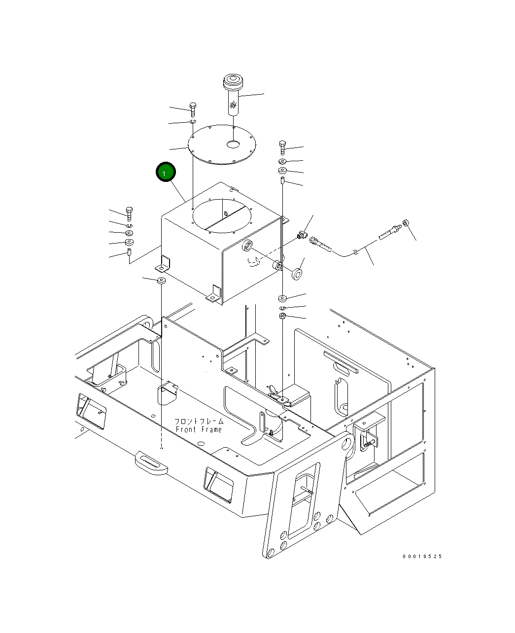 Бак 266-58-92100 Komatsu