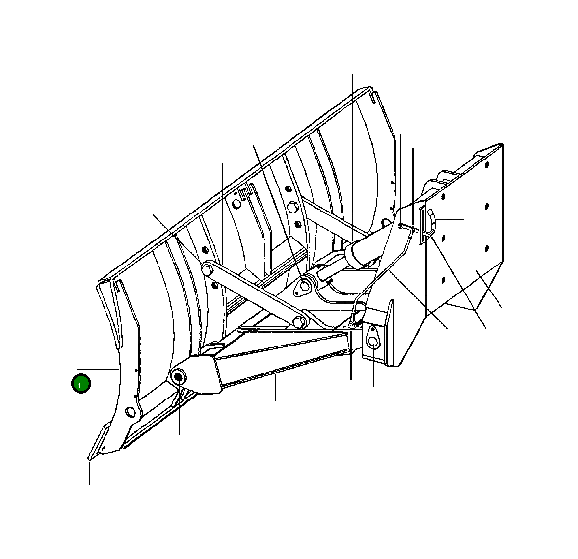 Бульдозерный отвал – 9 футов 1433 705 H91 Komatsu
