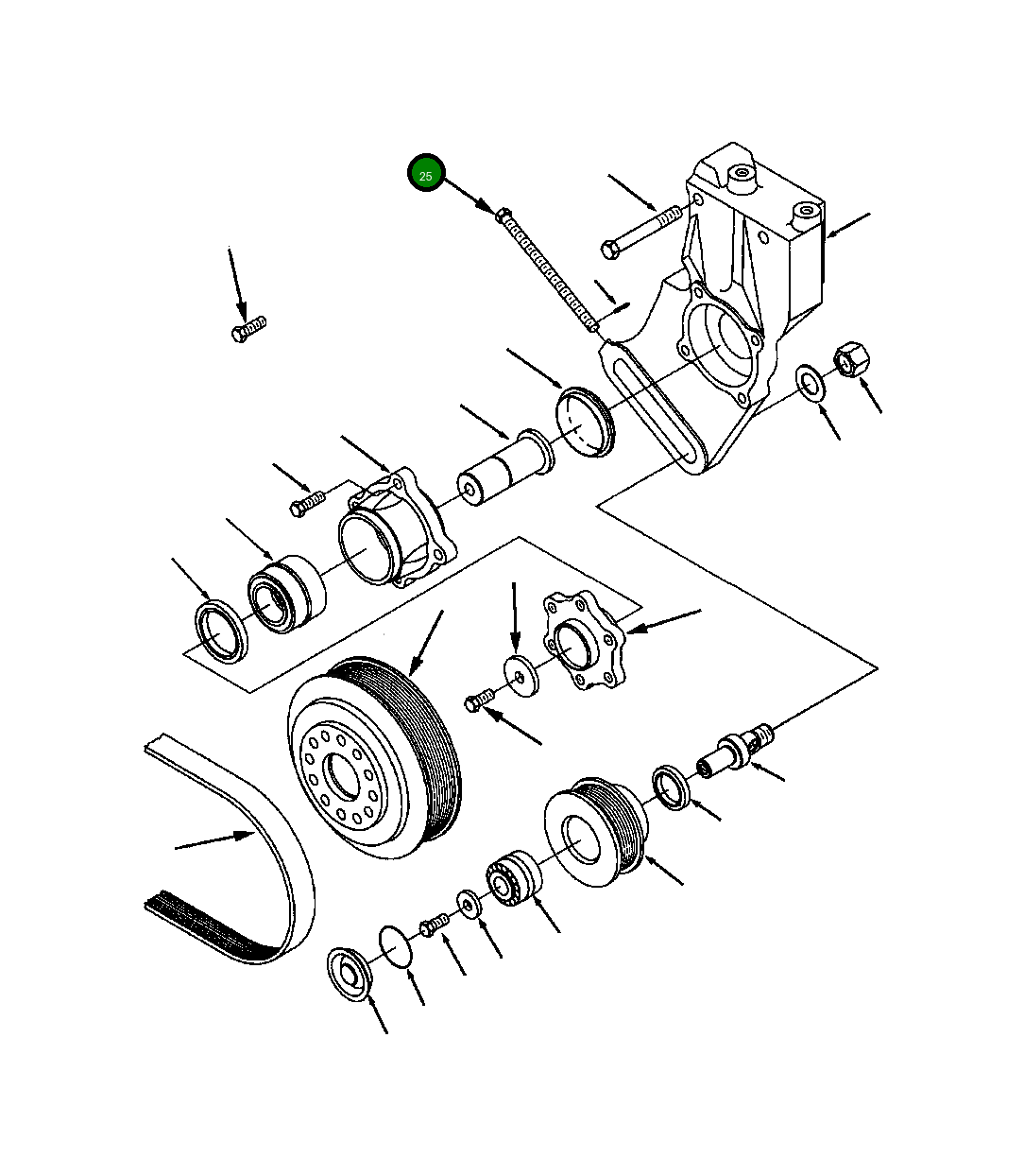 Болт - M10-1.50 X 200 1294 104 H1 Komatsu