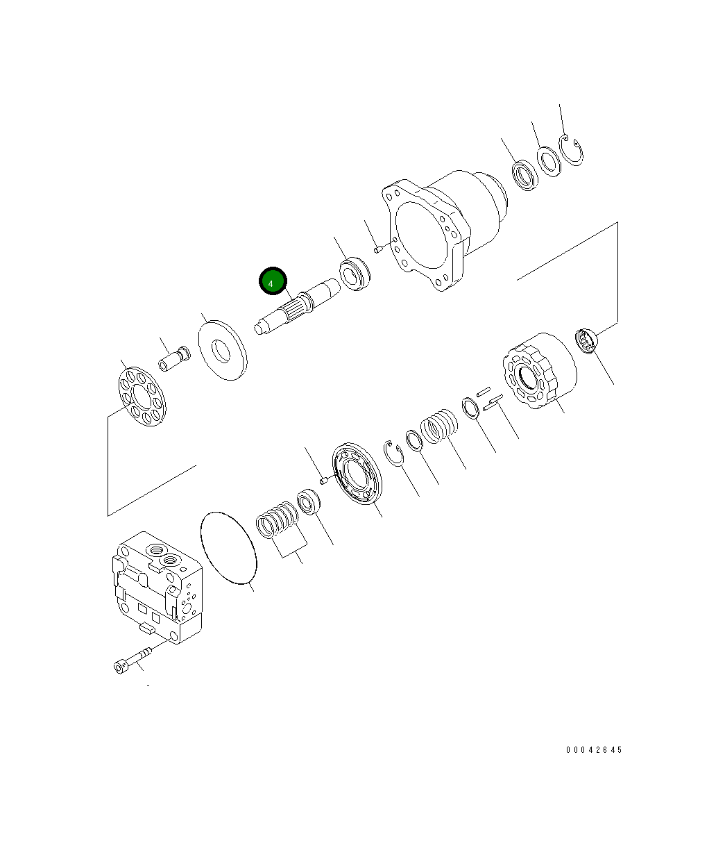 Вал 708-7W-12130 Komatsu