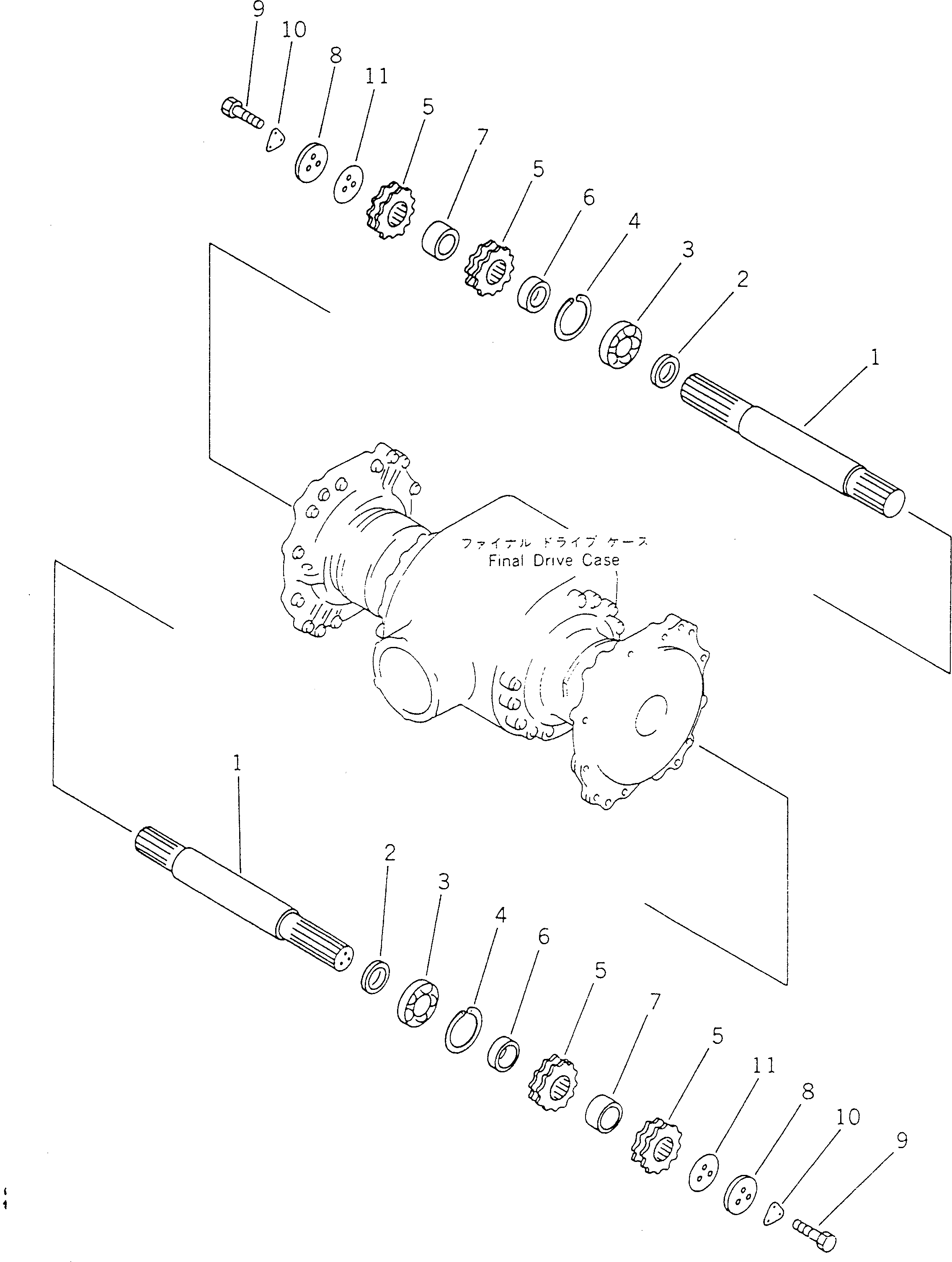 Вал 23B-22-21230 Komatsu