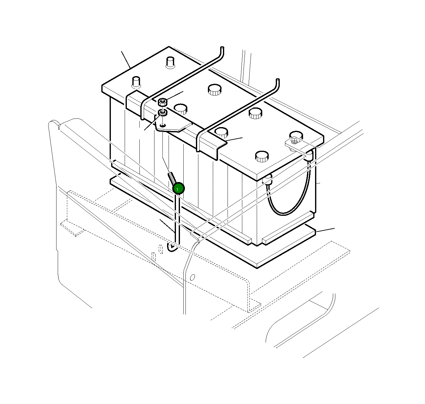 Аккумулятор 120 Ah 22E-06-11121 Komatsu