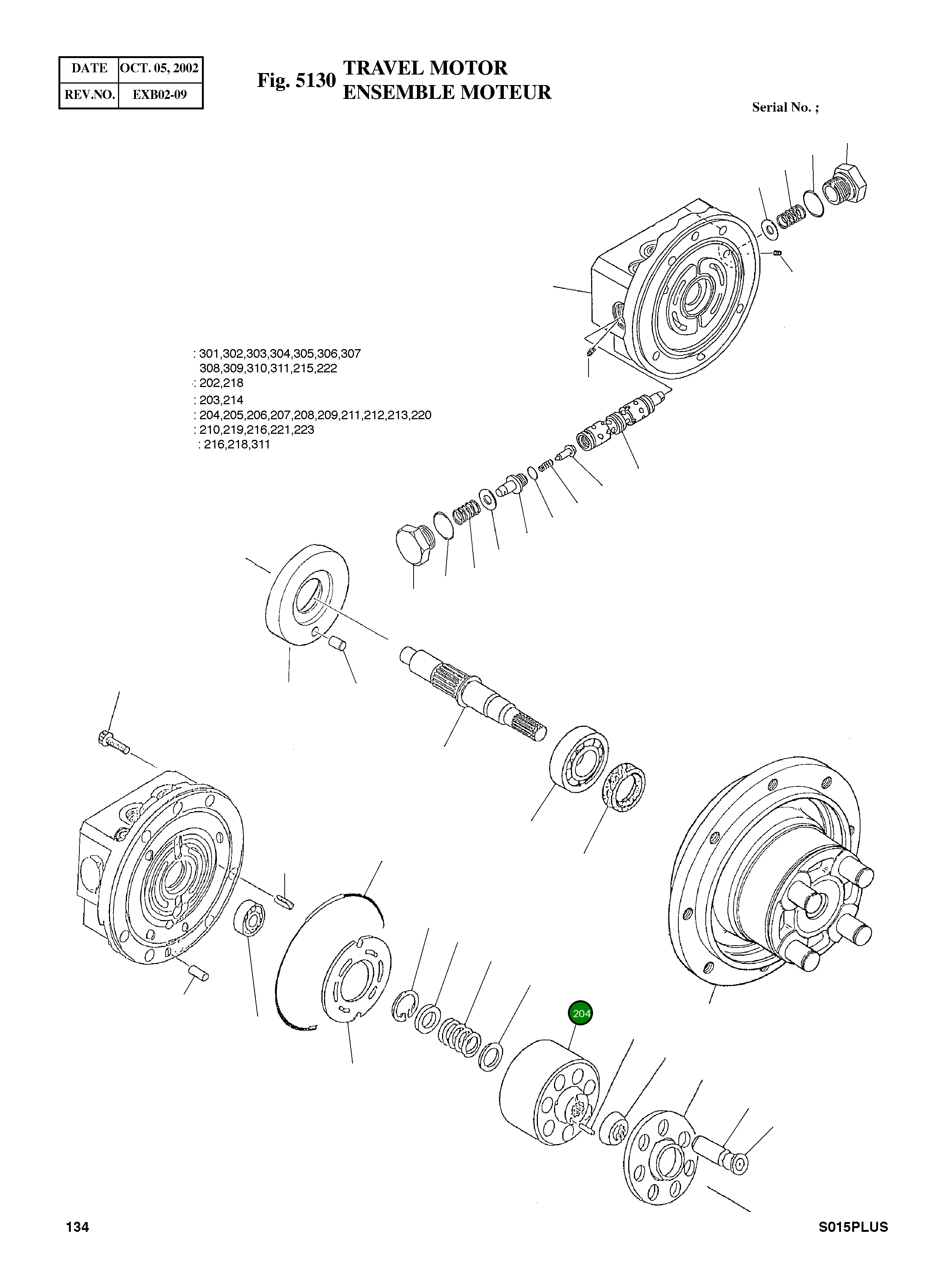 Барабан цилиндра FZD-4736-1-04 Komatsu