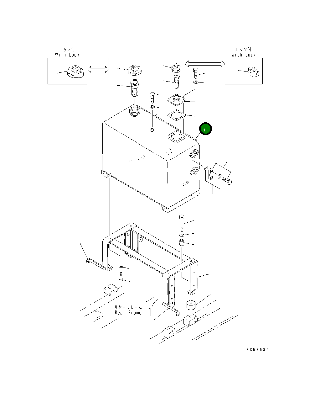 Бак 23A-04-12152 Komatsu