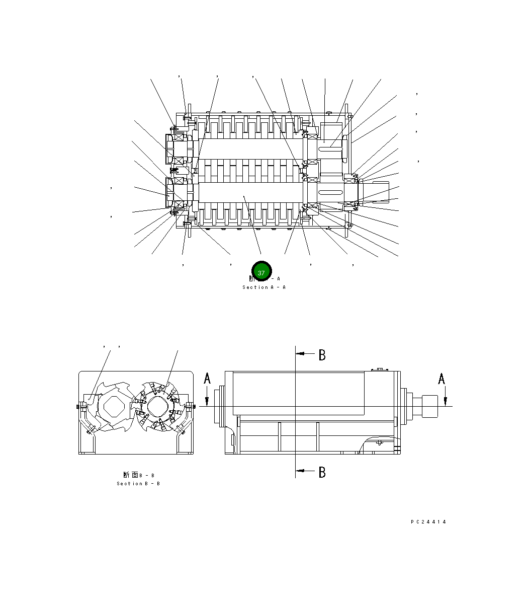 Вал 8261-70-1A50 Komatsu