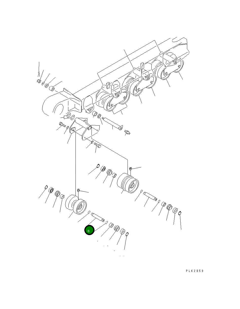 Вал TN08701-31910 Komatsu