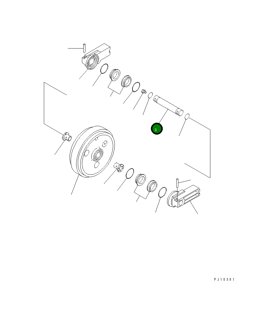 Вал 205-30-73140 Komatsu