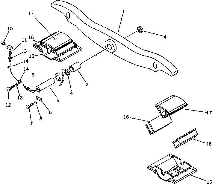 Балансирная штанга 144-50-61110 Komatsu