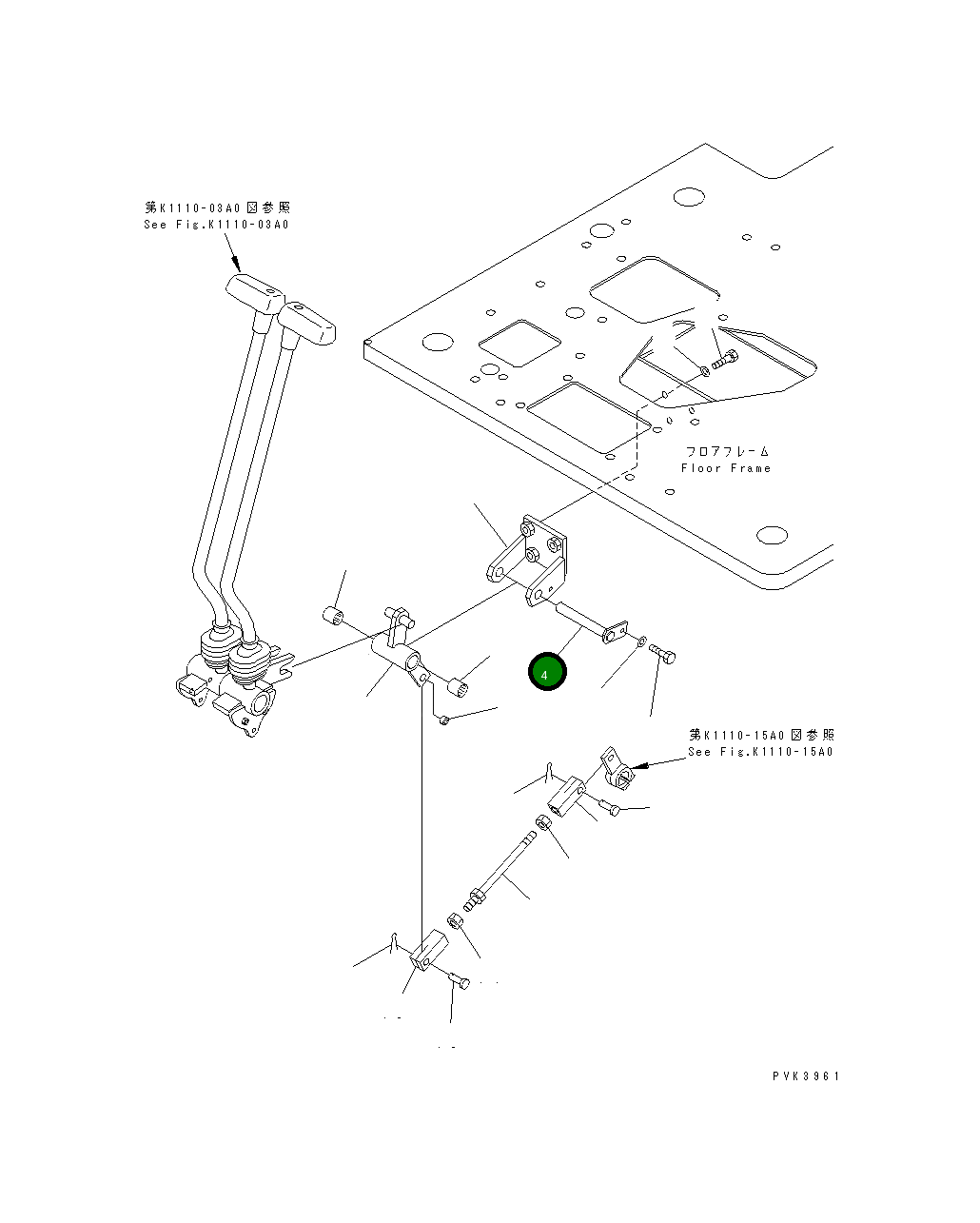 Вал 10S-43-21310 Komatsu