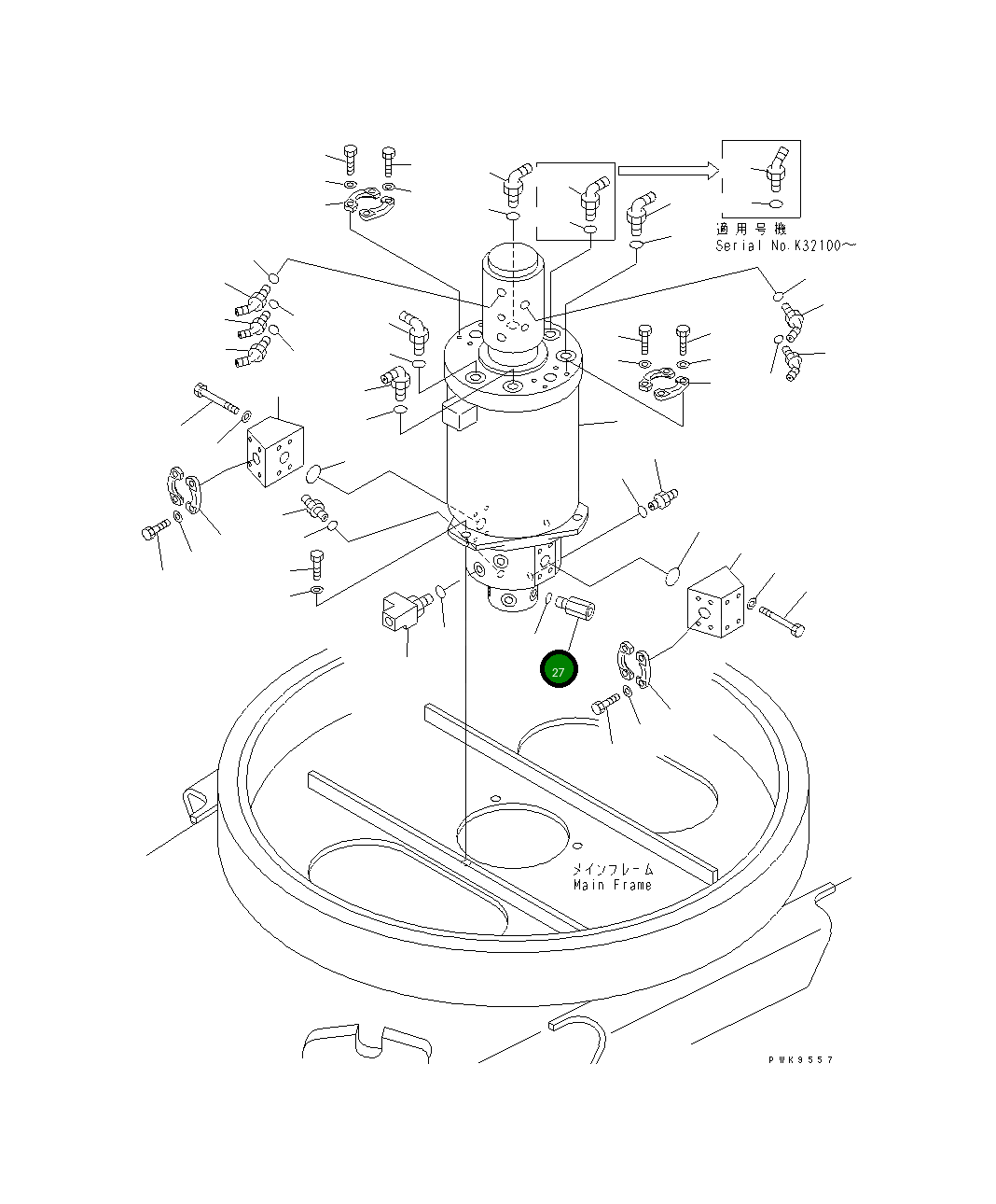 Адаптер 20G-62-K1250 Komatsu