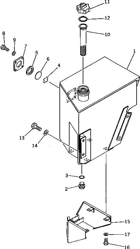 Бак 362-60-24110 Komatsu