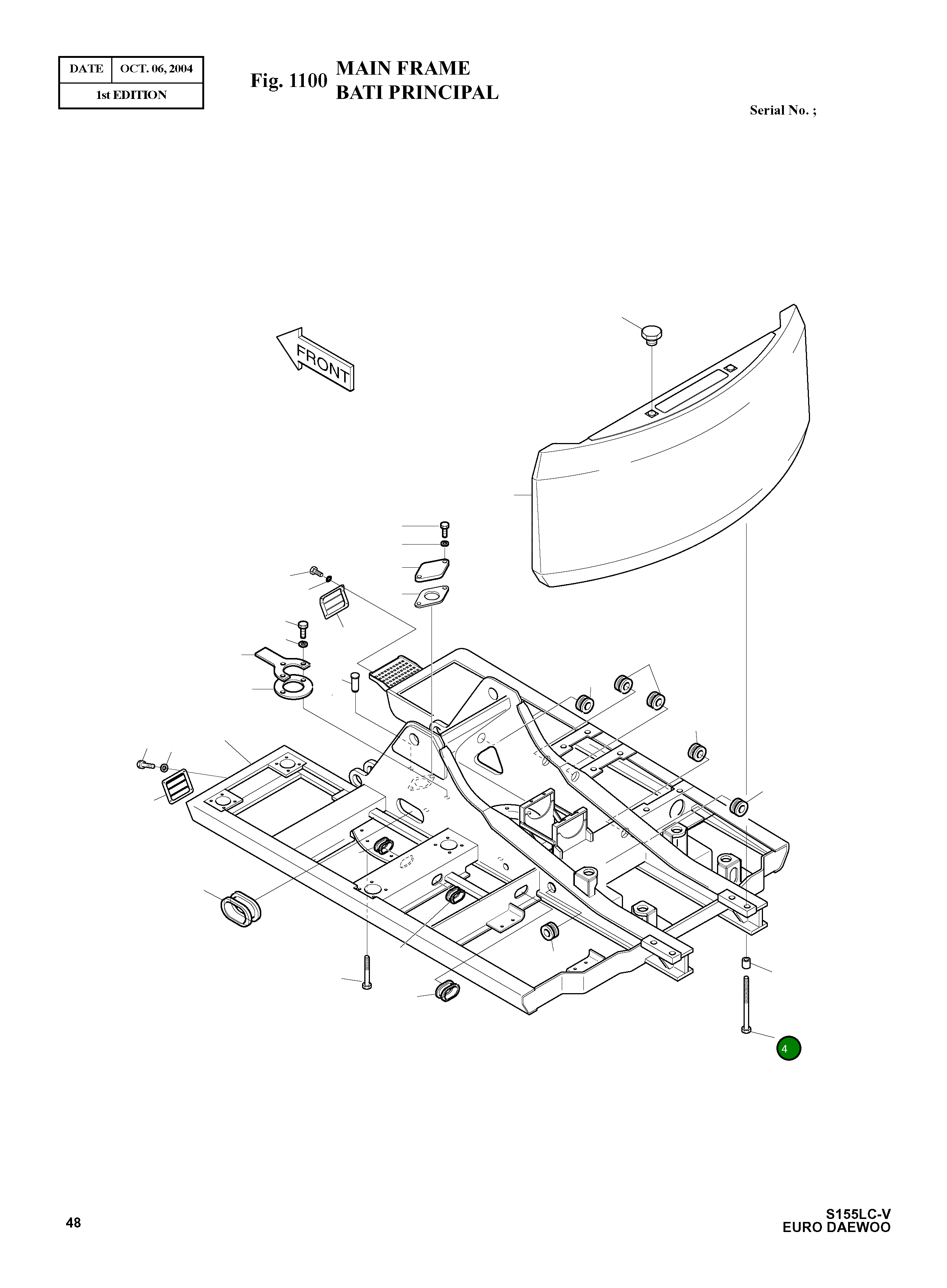 Болт M27X3.0X140 2120-1479B Komatsu
