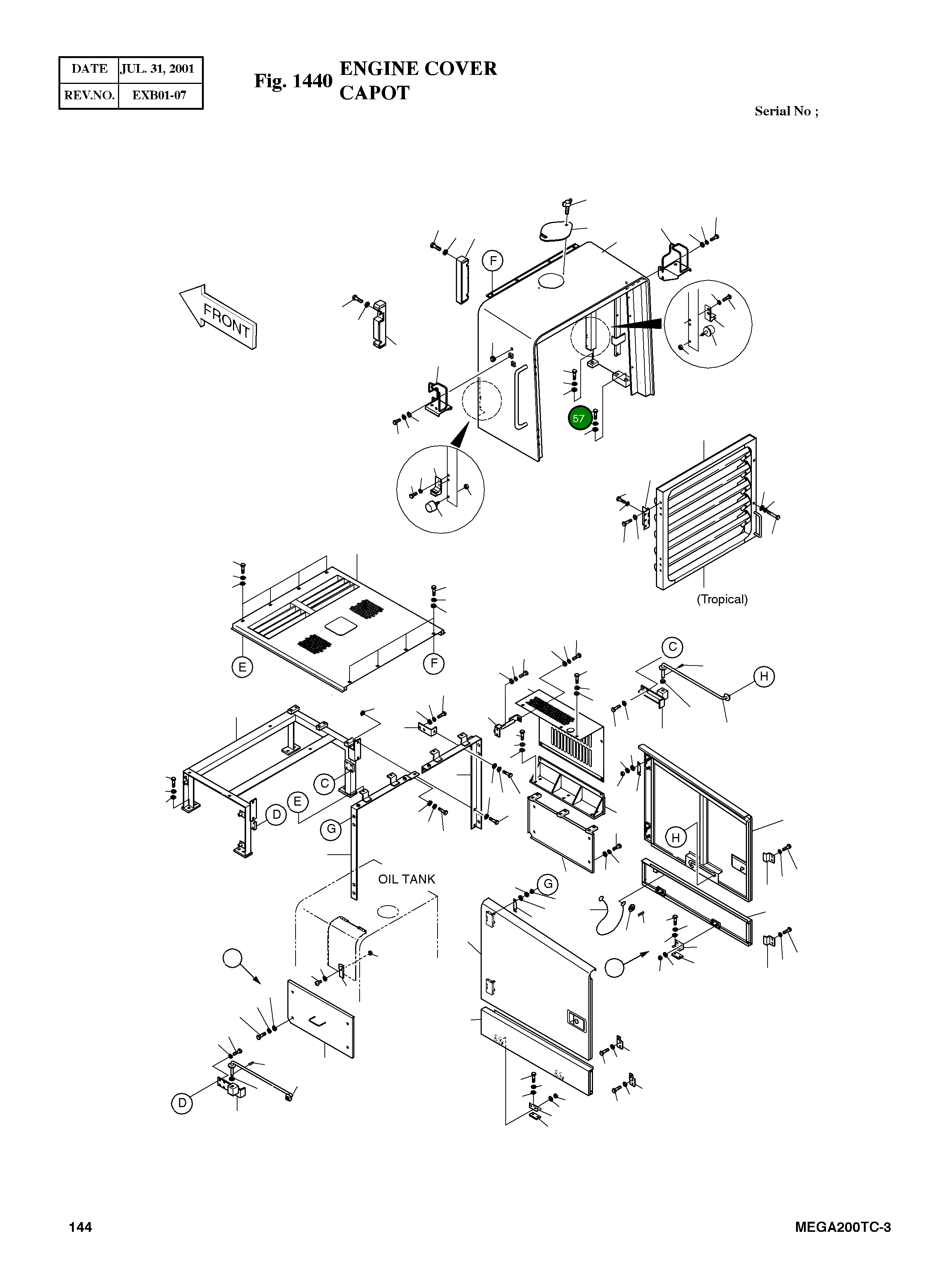 Болт M14X2.0X60 S0563153 Komatsu