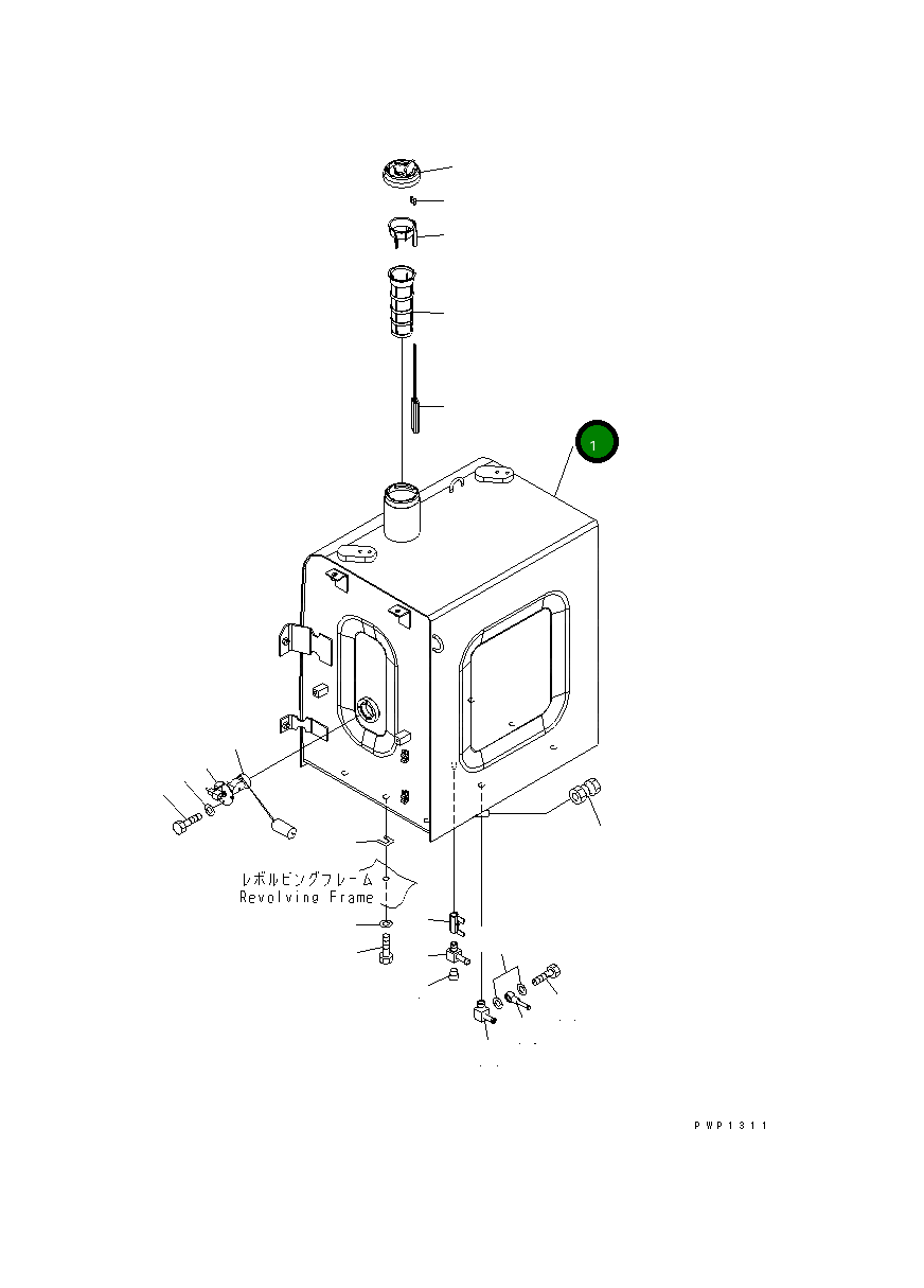Бак 20Y-04-38111 Komatsu
