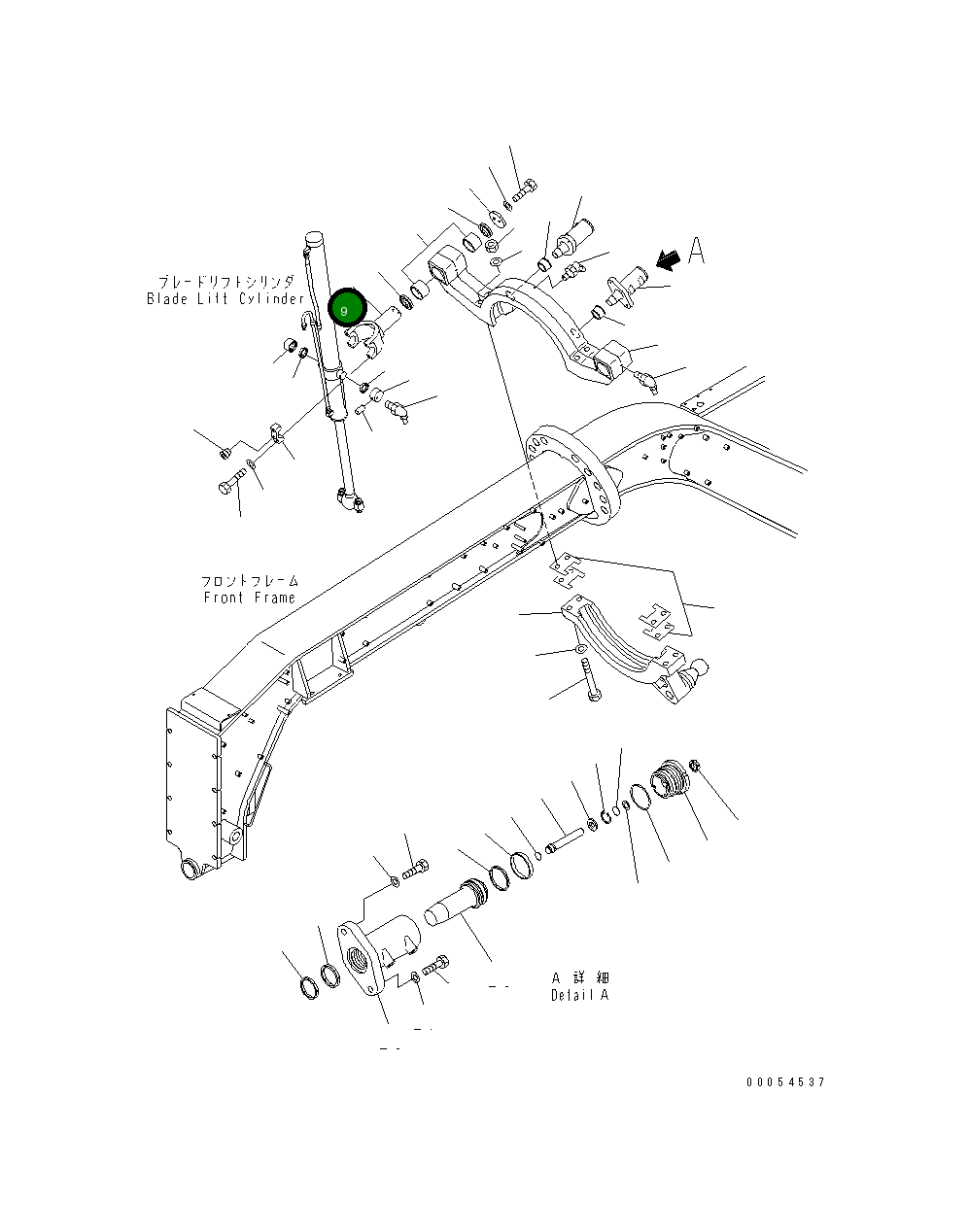 Вилка 232-70-53134 Komatsu