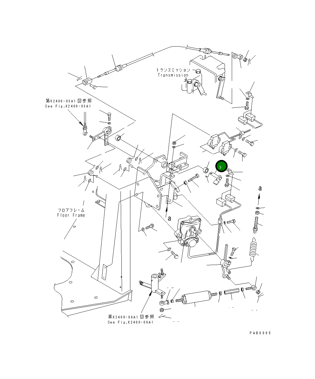 Вал 17A-43-13130 Komatsu