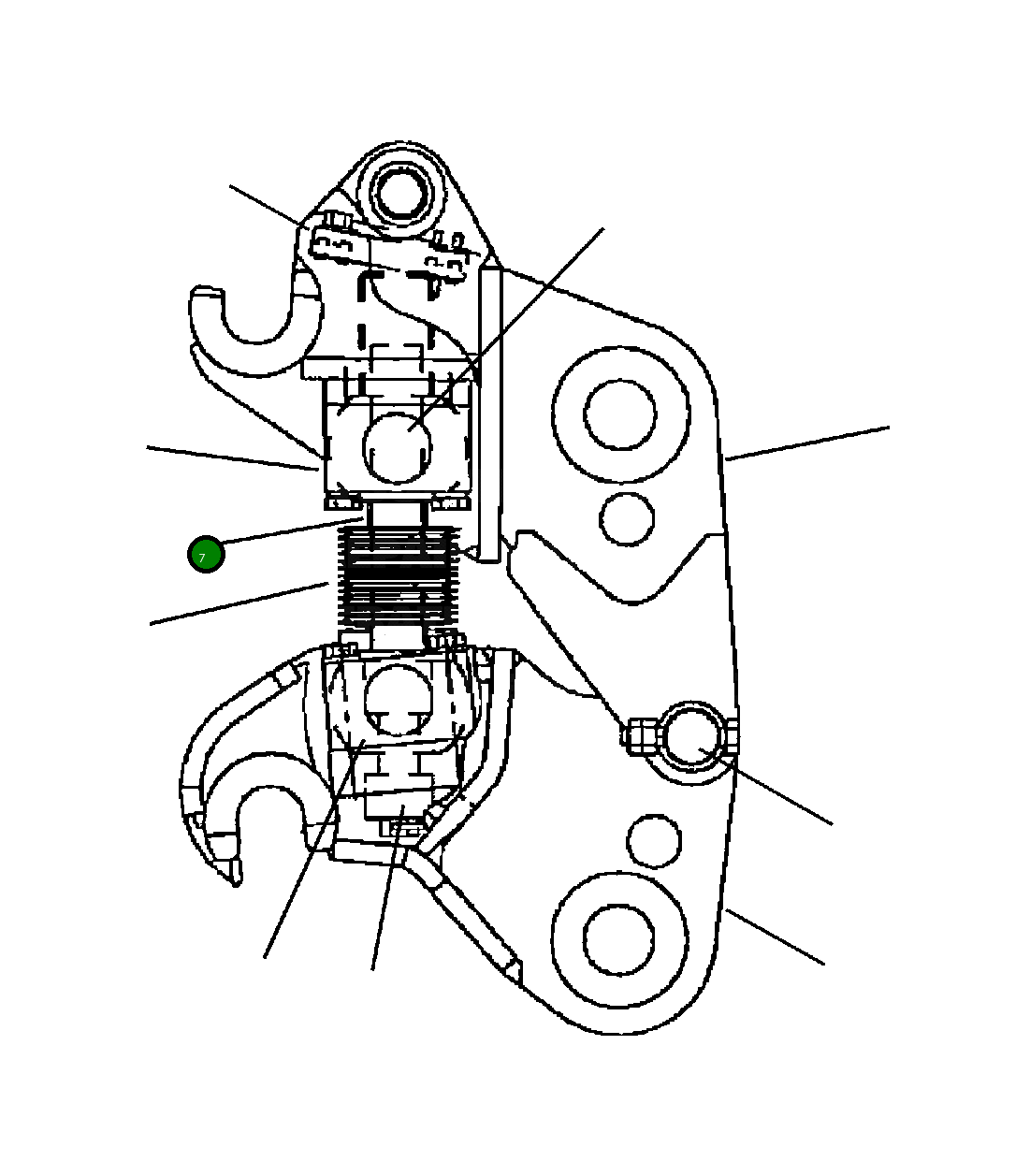 Вал ME034-0-0631 Komatsu
