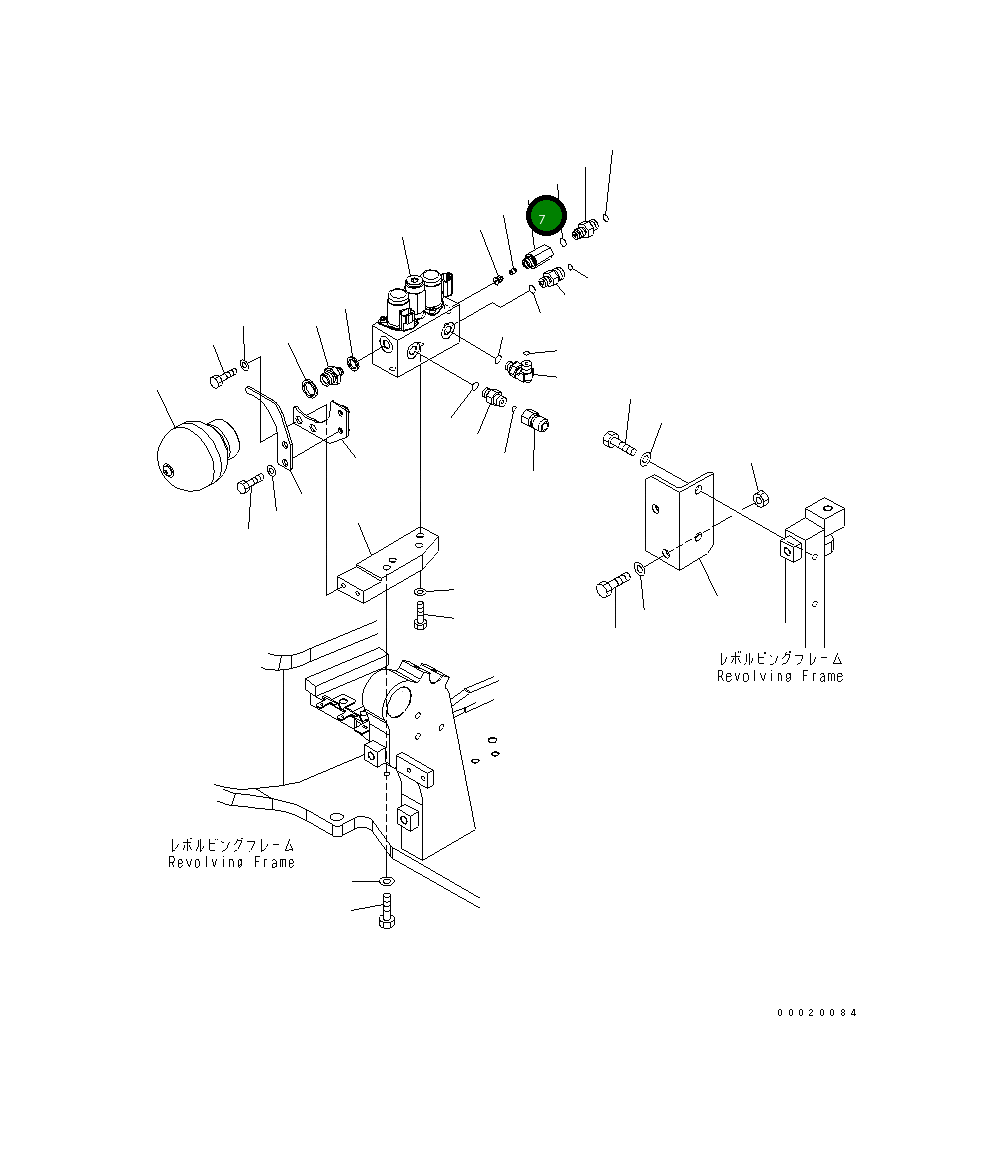 Адаптер 22M-62-23980 Komatsu