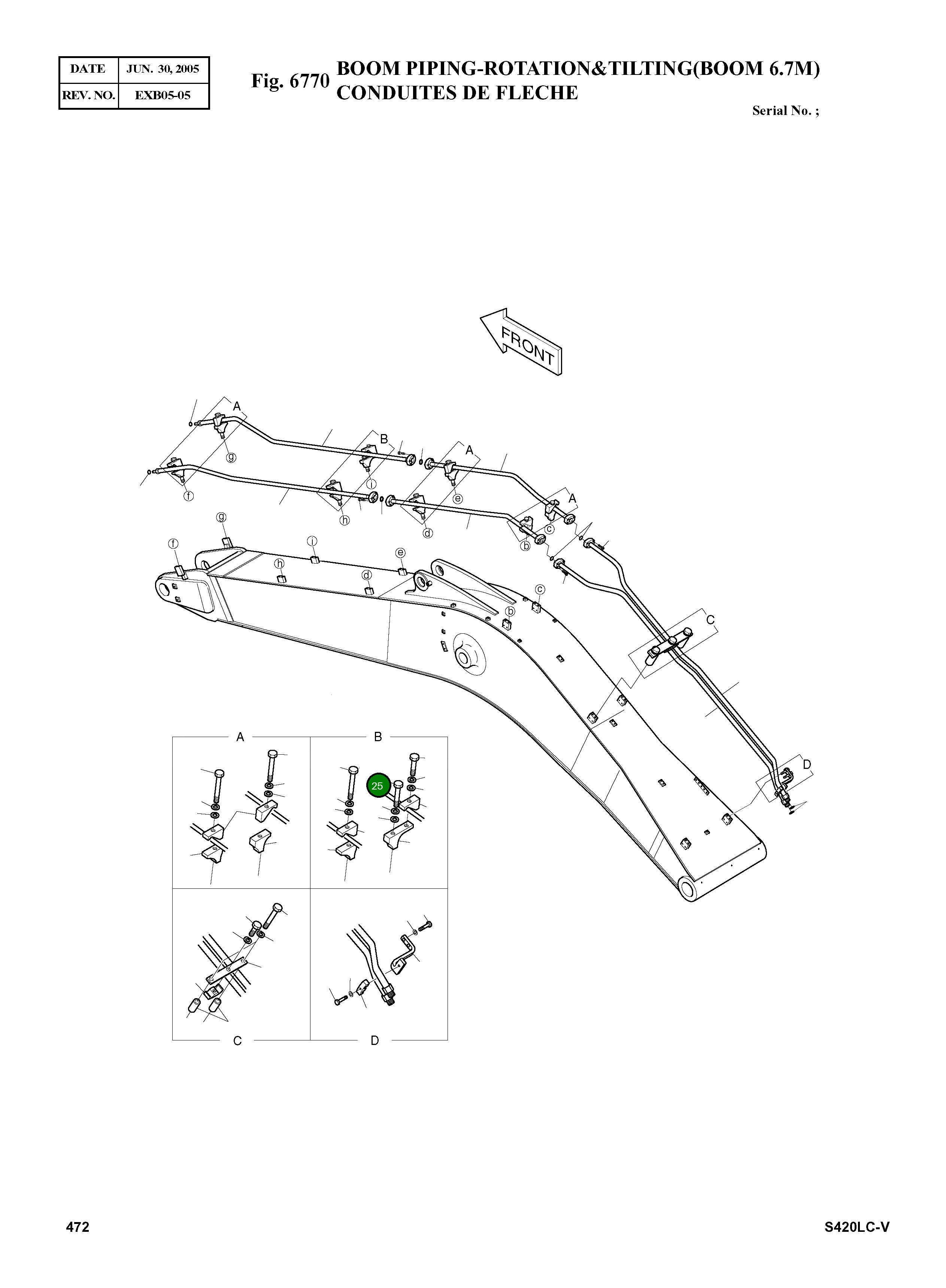 Болт M14X2.0X95 S0563866 Komatsu