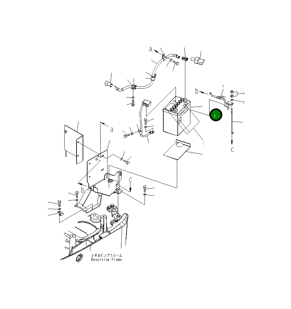 Аккумулятор WET 22J-06-28130 Komatsu