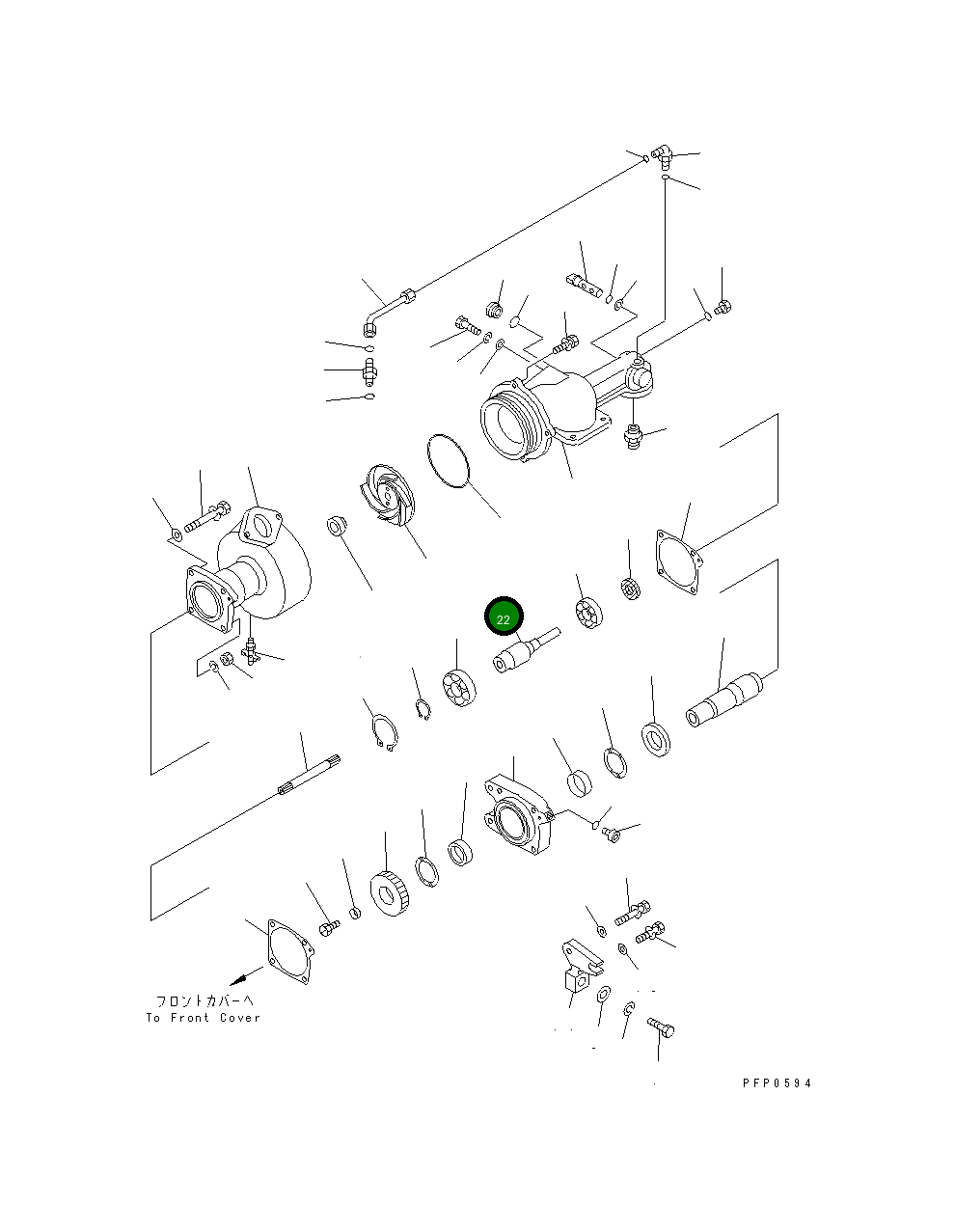 Вал CU3042827 Komatsu