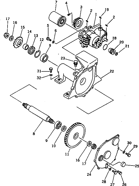 Ведущая звезда 2692-3-32660 Komatsu