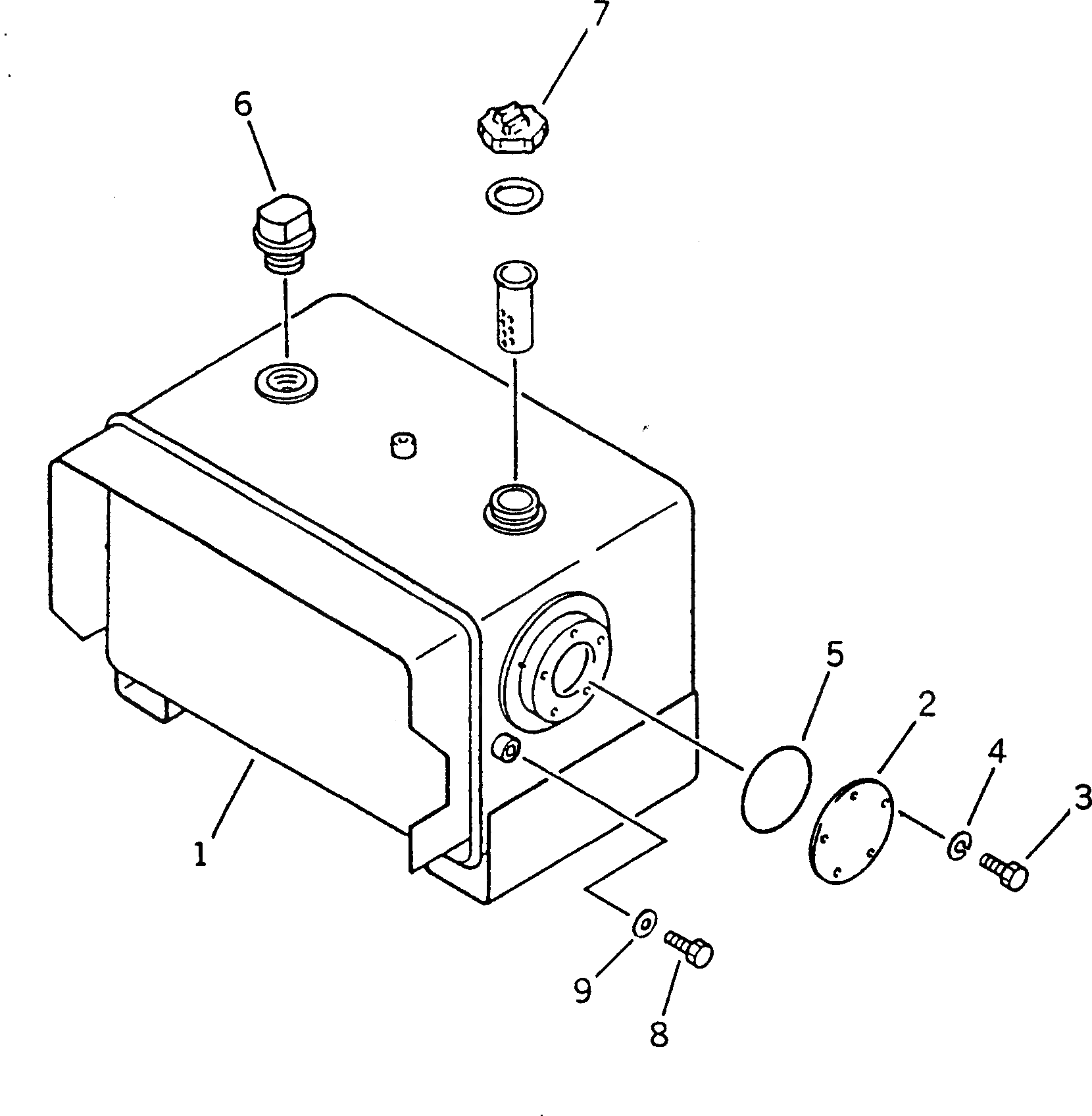 Бак 232-04-61230 Komatsu