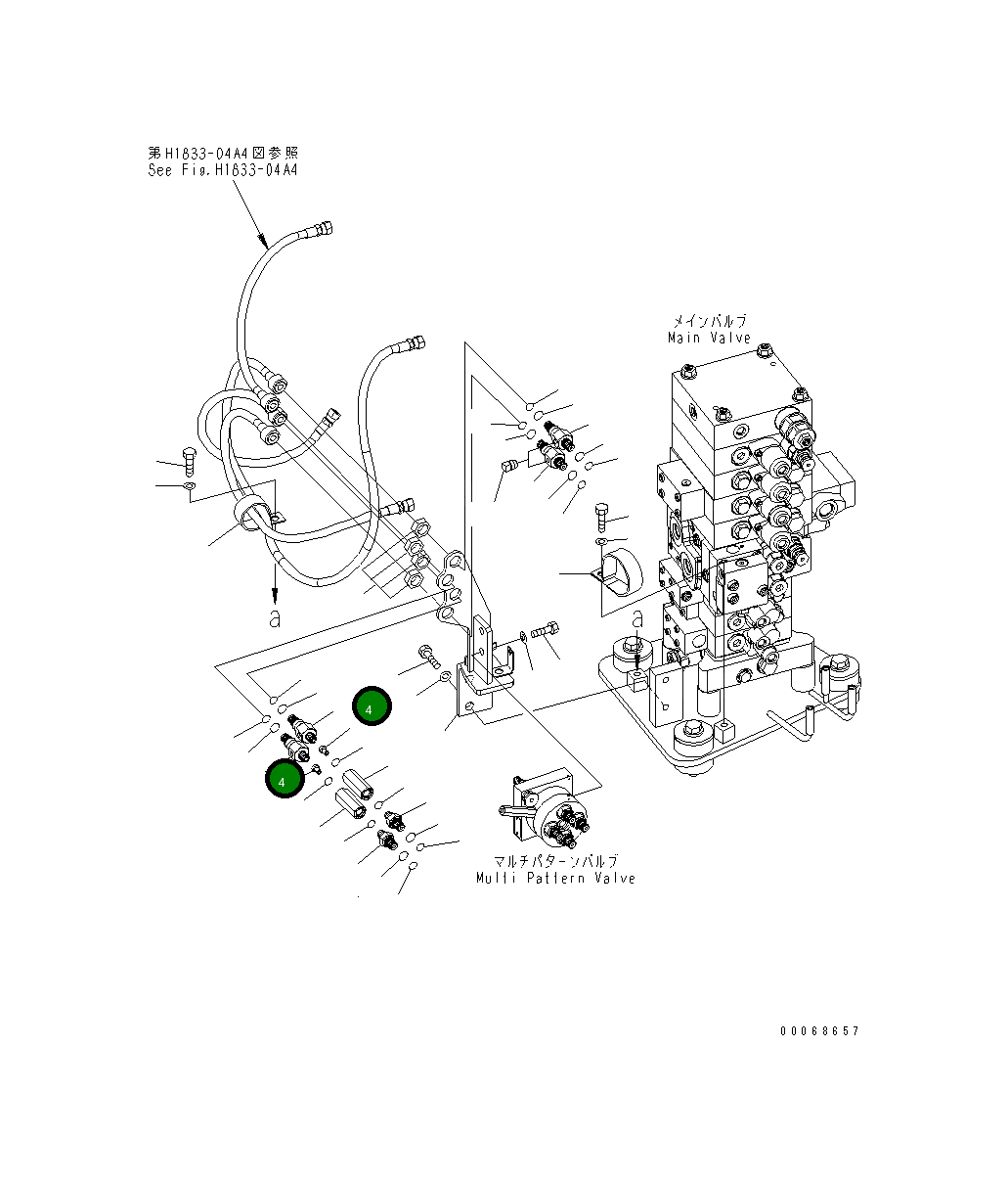Адаптер 22B-62-24420 Komatsu